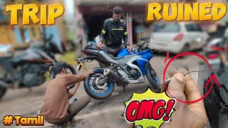 Diwali Ride Disaster  Ooty Trip Ruined by Bike Tyre Puncture  Tamil  Yamaha R3 [upl. by Acinnor]