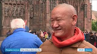 Les peuples premiers visitent la Cathédrale de Strasbourg [upl. by Wynnie]