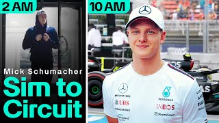 Mick Schumacher Sim to Circuit [upl. by Novad]