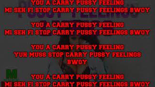 Yanique Curvy Diva  Pssy Feelings  Lyrics Video Marlon Samuels Diss [upl. by Okramed]