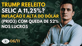 Dólar dispara BC pode elevar Selic e Trump vence eleições nos EUA [upl. by Bower]