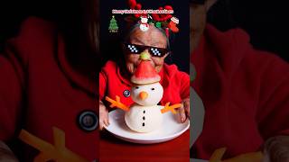 Christmas Mukbang ASMR  Eating festive fruits 🍉 [upl. by Arvonio]