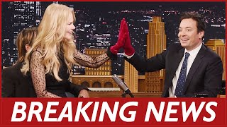 “And my face just melted Nothing Could Prepare Jimmy Fallon For Nicole Kidman Confessing Her Crush o [upl. by Anahc]