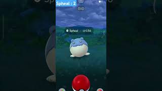 Pod of spheal PokemonGo spheal pokemon pokeball charmander egg shinypokemon shorts [upl. by Lucie6]