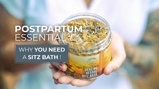 Postpartum Essentials Using a Sitz Bath for After Birth Care Healing and Pain Management [upl. by Aramahs]