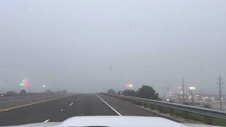 Foggy drive thru Haskell TX [upl. by Rechaba]