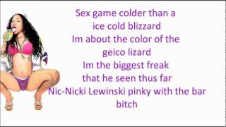 Nicki Minaj  Biggest freak LYRICS [upl. by Rats]