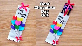 Chocolate Day Gift from Paper  Chocolate Gift Ideas  Easy Chocolate Day Gifts [upl. by Ynna]