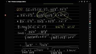 Primeira Avaliação de Vetores e Geometria Analítica  Resolução [upl. by Litnahc]