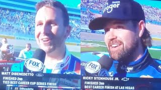 Matt Dibenedetto amp Ricky Stenhouse Interview After The 2020 Pennzoil 400 Race At Las Vegas Speedway [upl. by Reisman584]