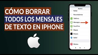 Cómo Borrar Uno o Todos los Mensajes de Texto en un iPhone [upl. by Hayouqes47]