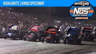 World of Outlaws NOS Energy Drink Sprint Cars  Kings Speedway  September 15 2023  HIGHLIGHTS [upl. by Wylie]