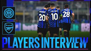 LAUTARO ZIELINSKI E  INTER 10 ARSENAL  PLAYERS INTERVIEWS 🎙️⚫🔵 [upl. by Aromas347]