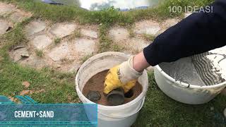 quotDIYquot  how to make pots for flowers from cement Superb idea for garden [upl. by Butterfield891]