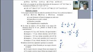 Resumen de fórmulas para resolver ejercicios de espejos esféricos cóncavos y convexos [upl. by Latty]