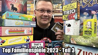 Die besten Familienspiele und Brettspiele im Jahr 2023  Teil 3 [upl. by Sixel]