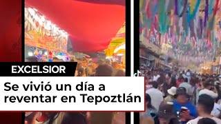 Tepoztlán revienta en carnaval se vuelve una enorme cantina piden ya no ir [upl. by Eerb403]