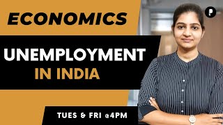 Unemployment In India  Types amp Calculation of Unemployment  Economics  SSC amp UPSC [upl. by Pawsner]