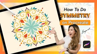 Edit Drawing Guide How to do Symmetry on Procreate 😮 [upl. by Anawqahs]