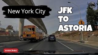 JFK Airport to Astoria Queens  New York City [upl. by Kerrison]