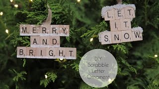 DIY Scrabble Letter Ornament [upl. by Adore603]