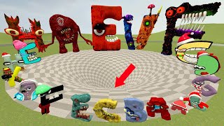 BIG FUNNEL GAME WITH ALL 3D ALPHABET LORE FAMILY in Garrys Mod [upl. by Rudelson289]