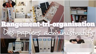 RANGEMENT  TRI  ORGANISATION DES PAPIERS ADMINISTRATIFS 📑 [upl. by Llewon]