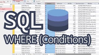 Requêtes SQL  WHERE conditions  Explications amp Exemples  Bases de données [upl. by Josefina]