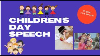 Happy childrens day English speech Grade 5  School speech October 01 Sri Lanaka [upl. by Bethena]