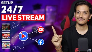 How to Set Up 247 Live Stream with Pre Recorded Videos on YouTube [upl. by Vladimir740]