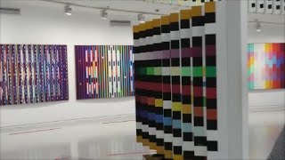 Yaacov Agam Amazing art  demonstration while moving Museum in Rishon Letzion  יעקב אגם [upl. by Yzus]