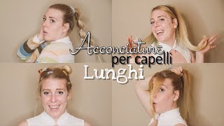 ACCONCIATURE PER CAPELLI LUNGHI  Tutorial Sbagliato [upl. by Aicenev]