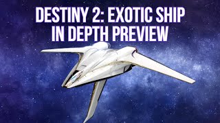 Destiny 2  ARGENTATE DUSK EXOTIC SHIP  4K IN DEPTH PREVIEW [upl. by Ermengarde]