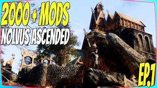 Can Skyrim handle 2000 mods Nolvus Ascended Ep1 [upl. by Donoho]