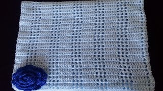 COMO TEJER MANTA PARA BEBE A CROCHET 🧶🍼 [upl. by Ettevol46]