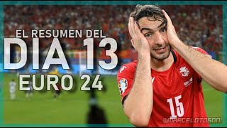 RESUMEN DIA 13 DE LA EURO 2024 La jornada compactada Los empates del Grupo E y la hazaña georgiana [upl. by Salot714]