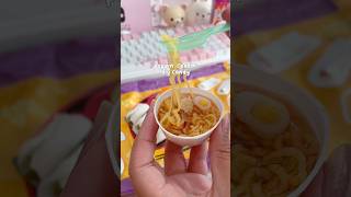 poppin cookin diy candy ramen 🍜🥟🩷 food asmr aesthetic cute pink kawaii ramen candy [upl. by Thomasina937]