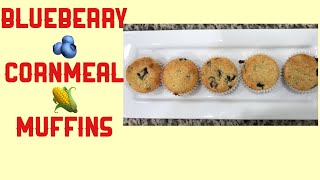 Blueberry Cornmeal Muffins  The best cornbread muffins mixed with blueberries Youre welcome [upl. by Emiline24]