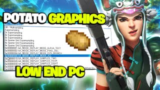 How to Get Potato Graphics in Fortnite Max FPS  0 Delay [upl. by Haidabez]