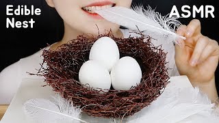 ASMR EDIBLE NEST AND EGGS ASMR CHOCOLATE ASMR チョコレート 새둥지 초콜릿 먹방 ASMR [upl. by Buyers272]