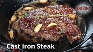 Cast Iron Steak Recipe [upl. by Burchett811]