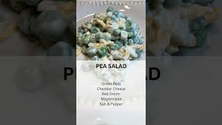 Pea Salad Side dish Vegetable Recipe Salad Peas Side Dish Ideas [upl. by Eisdnil]