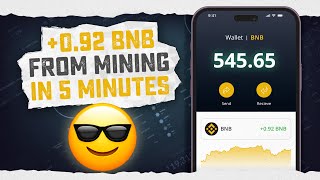 Get 092 BNB 500 USDT in 5 Minutes for FREE  Fastest BNB Cloud Mining Method [upl. by Ennaesor]