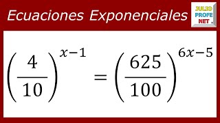 Ecuaciones exponenciales  Ej 8 [upl. by Rehtae]