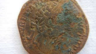 Huge Antoninus pius Dupondius Roman coin [upl. by Ecilegna]