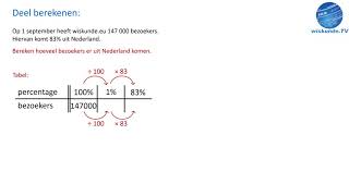 Procenten 3 deel berekenen  wiskunde TV [upl. by Riamo]