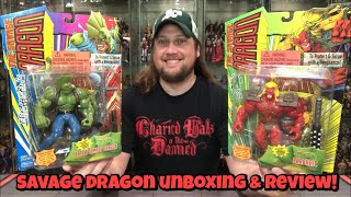 Savage Dragon amp Barbaric Playmates Unboxing amp Review [upl. by Jarlathus]