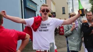 Sectarian Mob PSNI attack Locals during Ballycastle 12 july hate fest [upl. by Schweiker283]