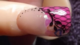 Pink Acrylic Nail Design Tutorial [upl. by Faustina]