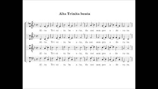 Alta Trinita Beata  with score [upl. by Ermina]